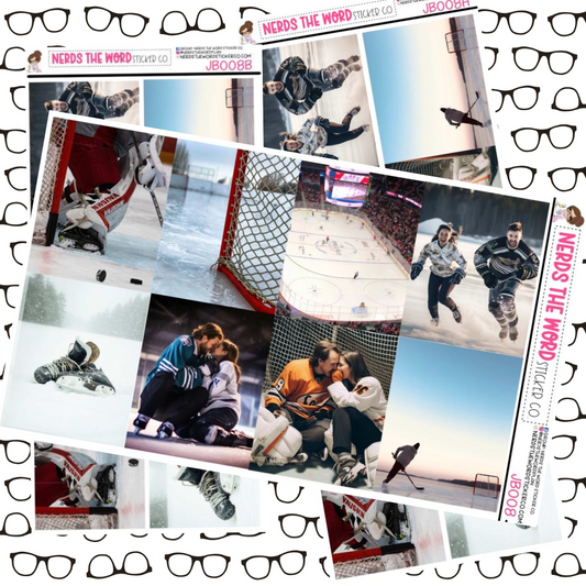Hockey Romance Photo Planner Stickers Just Boxes