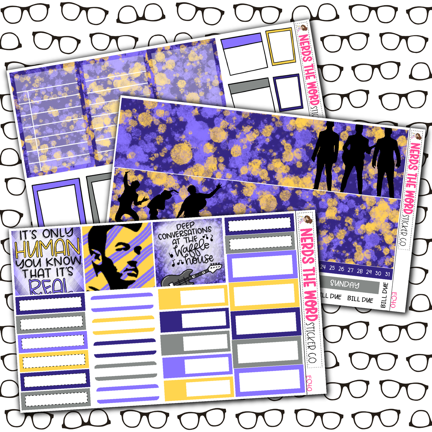 Jonas Monthly, Weekly and or Journaling Sticker Kit