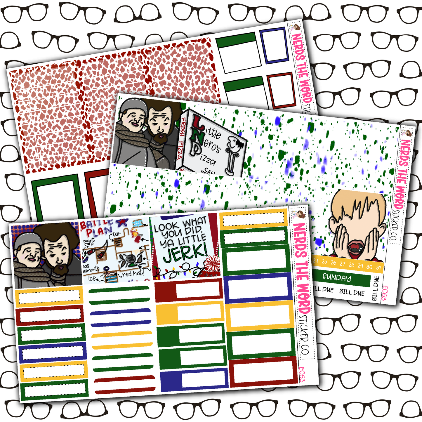 KEVIN! Monthly, Weekly and or Journaling Sticker Kit