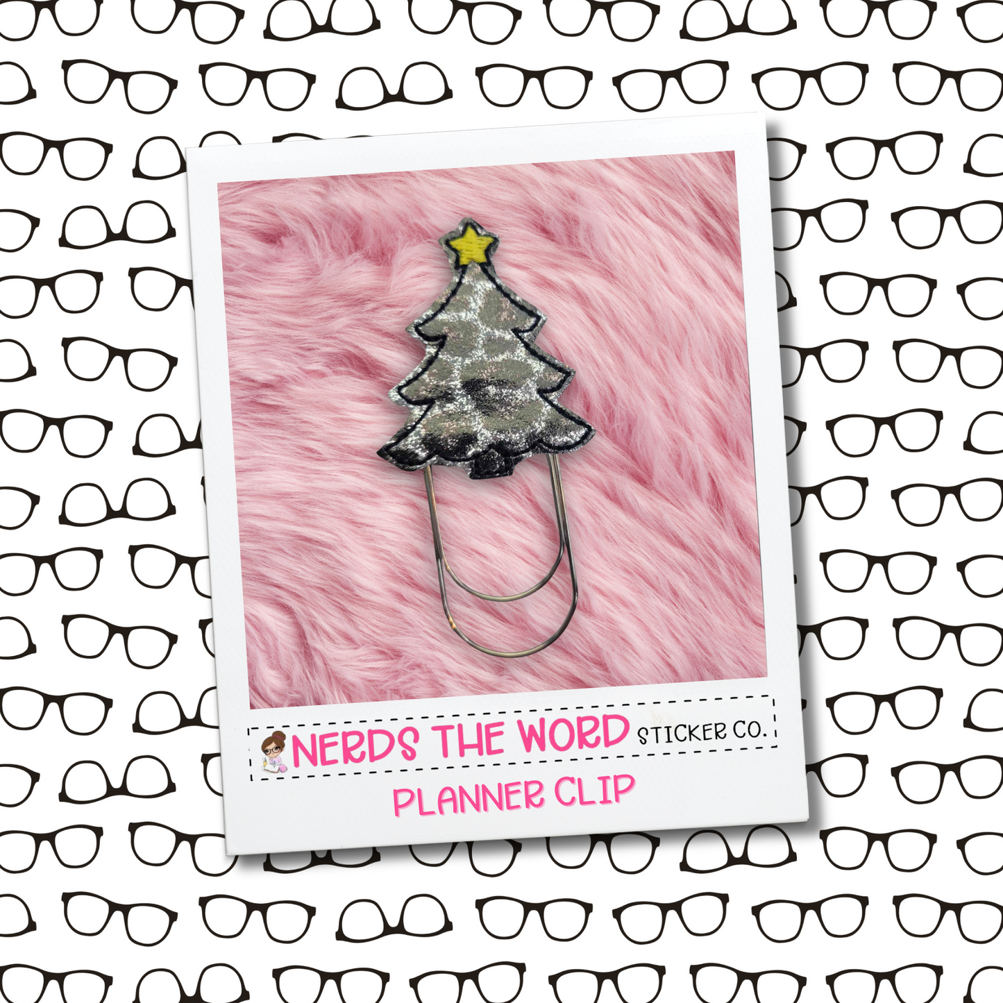 Animal Print Tree Planner Paper Clip