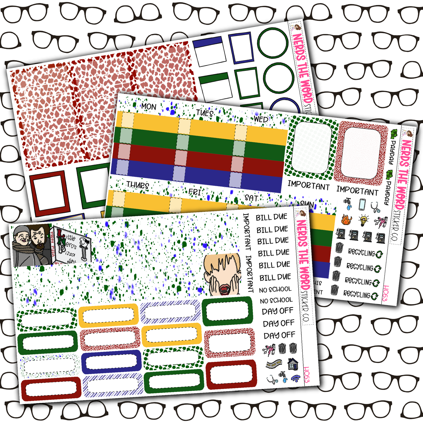 KEVIN! Monthly, Weekly and or Journaling Sticker Kit
