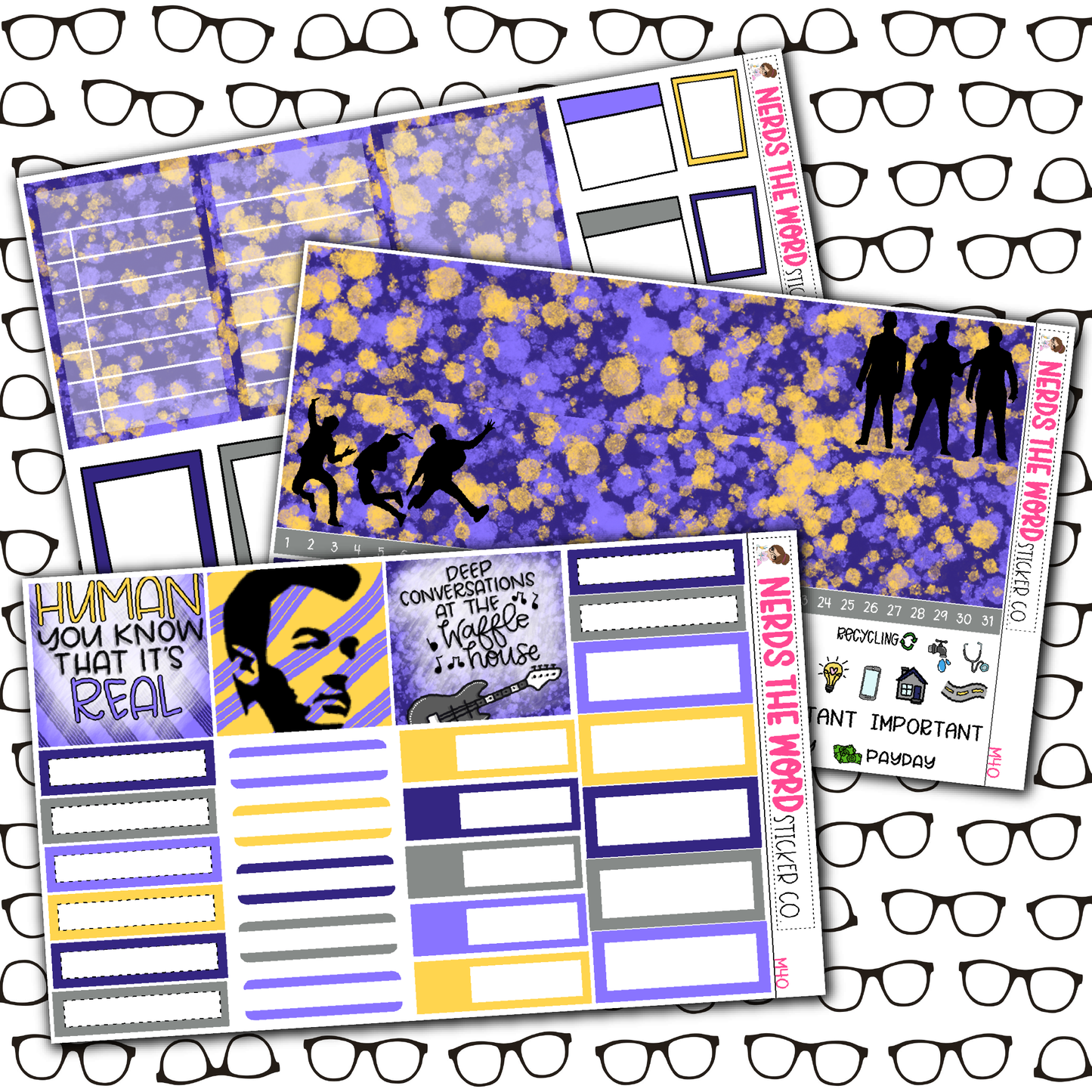 Jonas Monthly, Weekly and or Journaling Sticker Kit