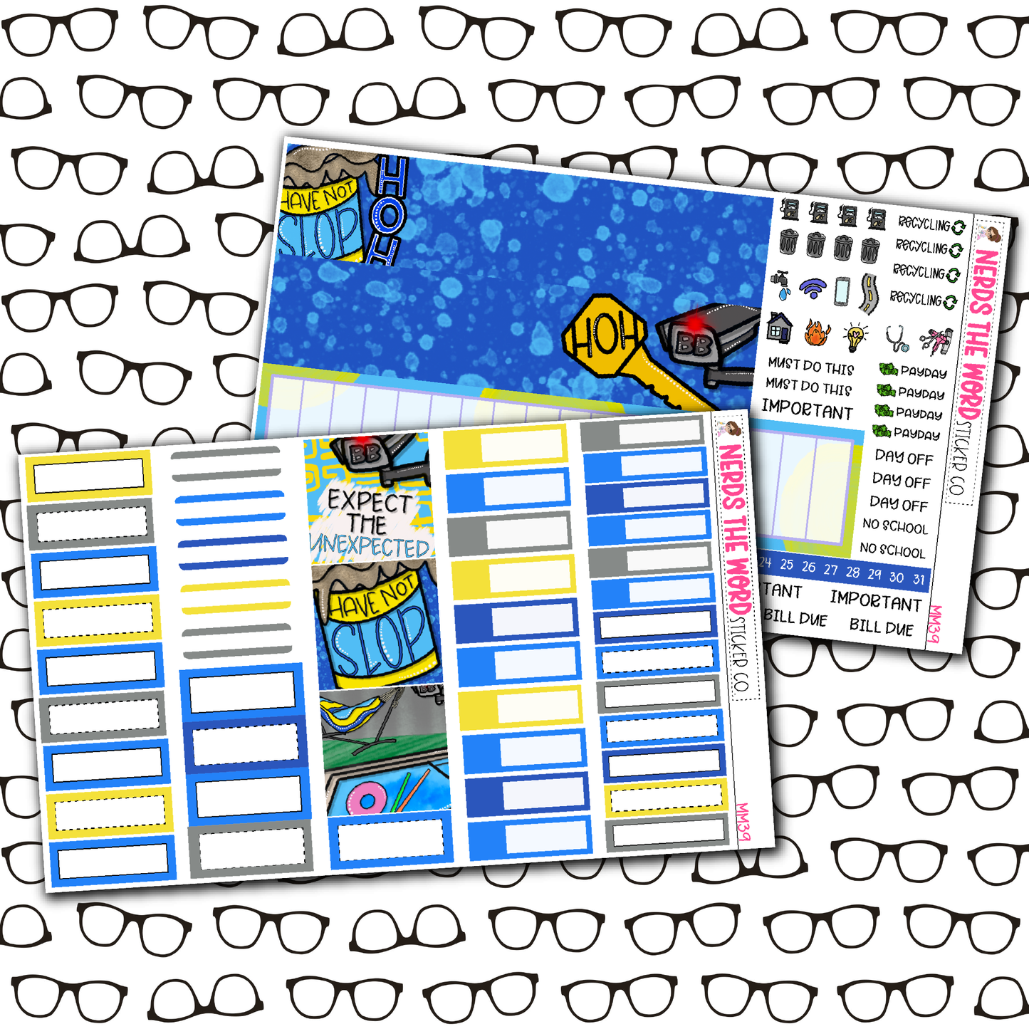 BB House Monthly, Weekly and or Journaling Sticker Kit