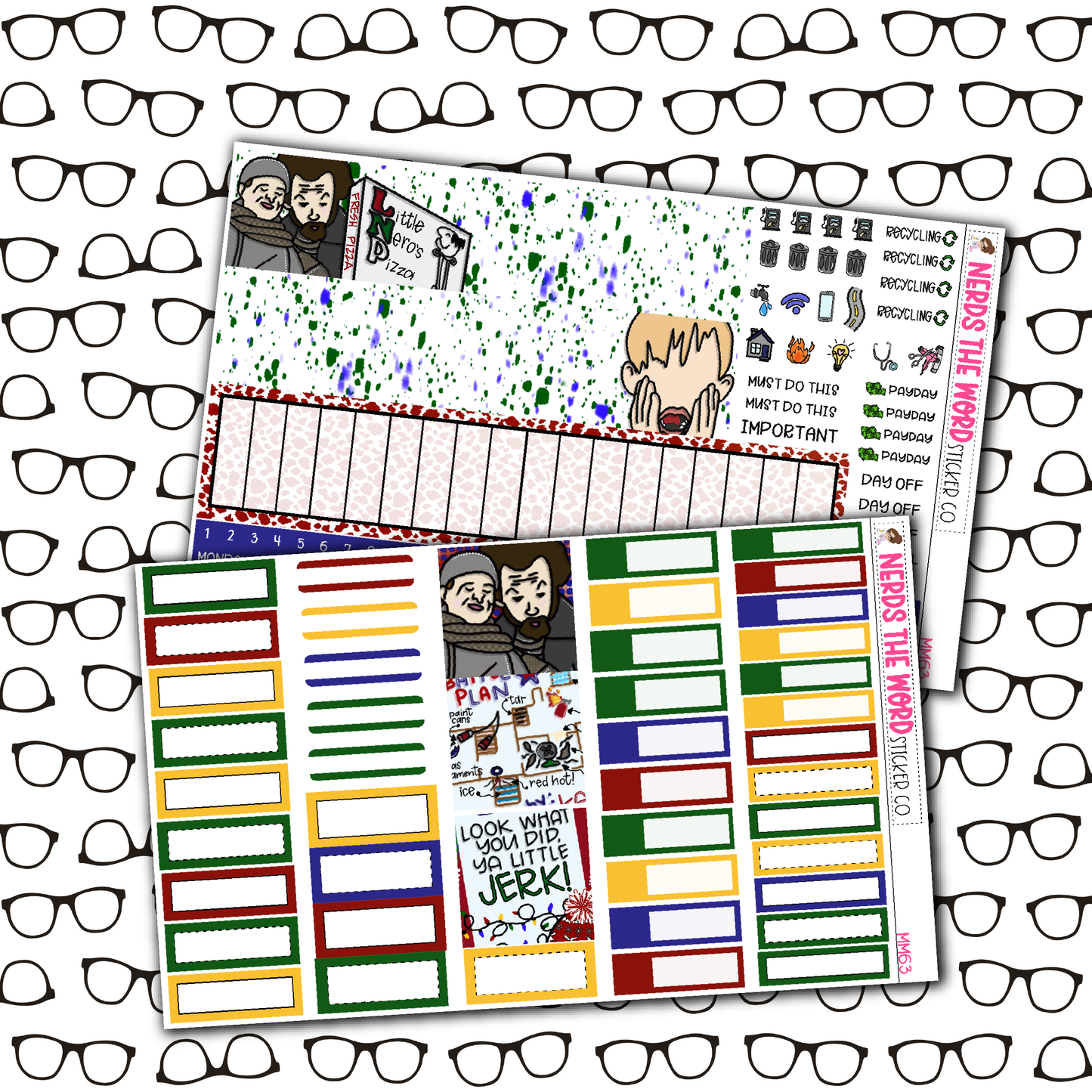 KEVIN! Monthly, Weekly and or Journaling Sticker Kit