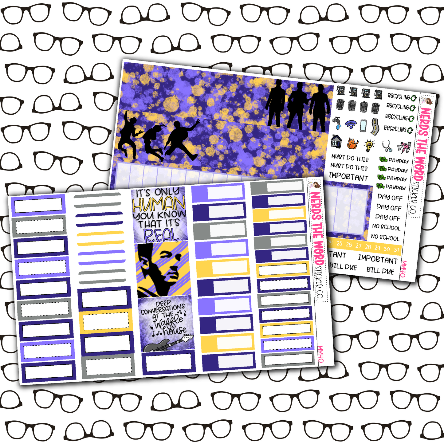Jonas Monthly, Weekly and or Journaling Sticker Kit