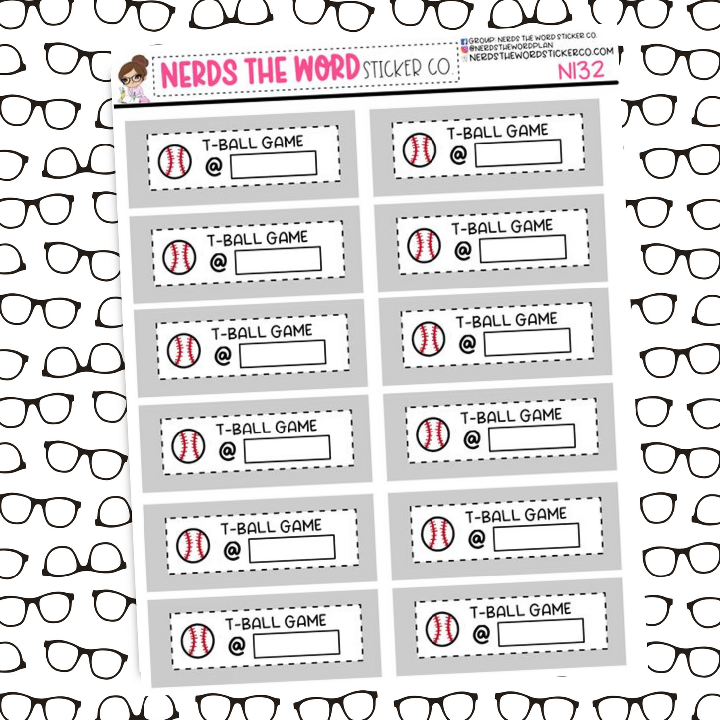 TBall Game Functional Box Sticker