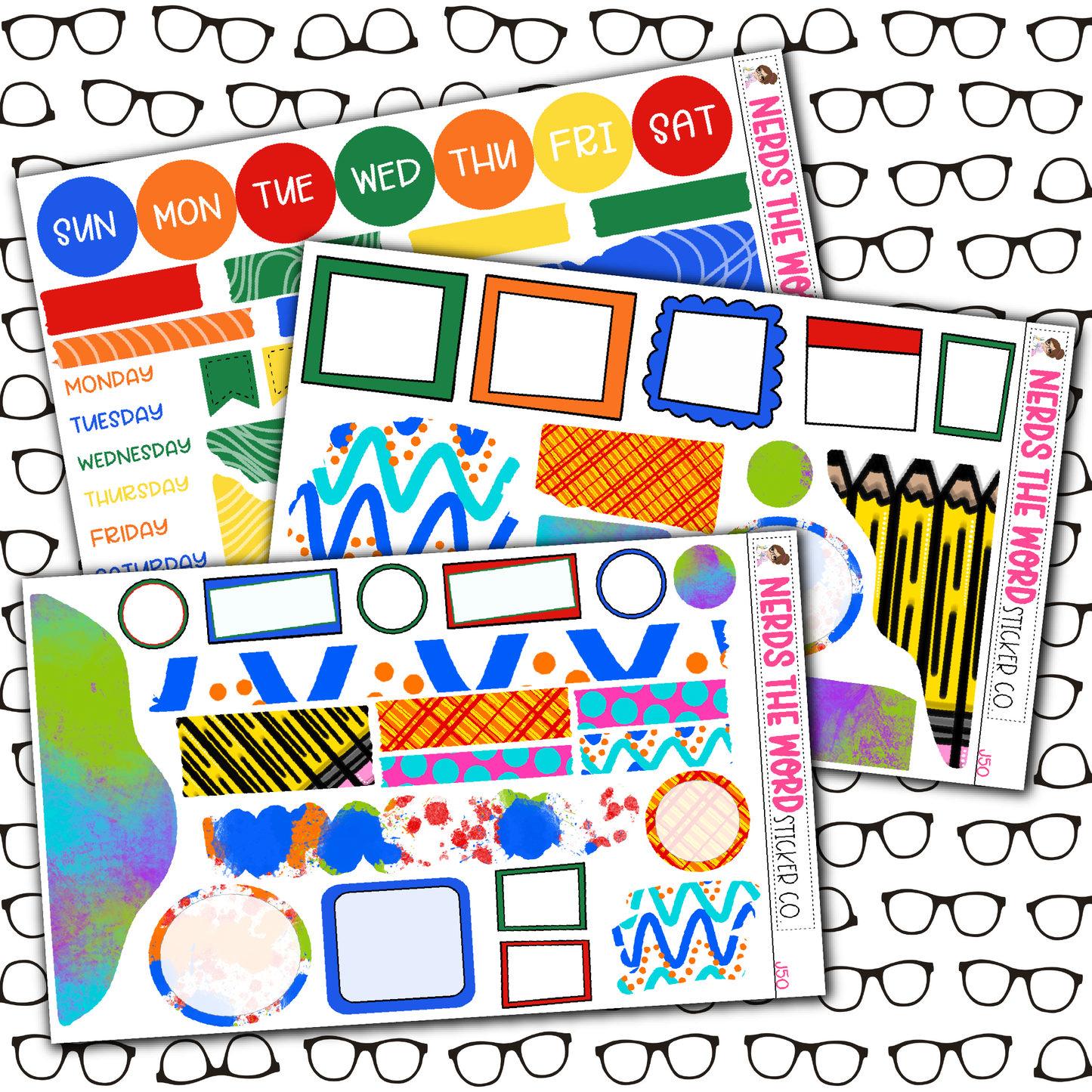 Back To School Monthly, Weekly and or Journaling Sticker Kit