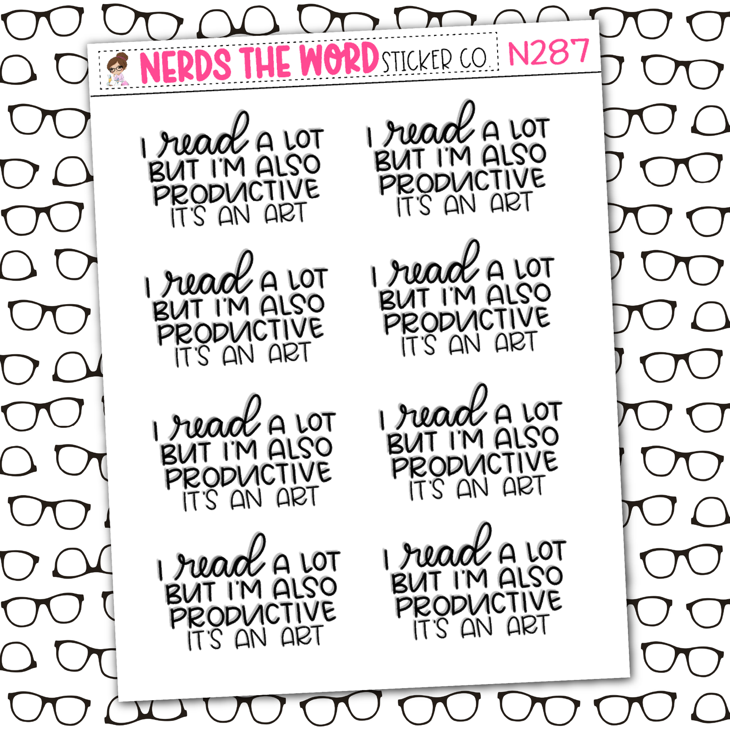 Read and Productive Sticker Sheet