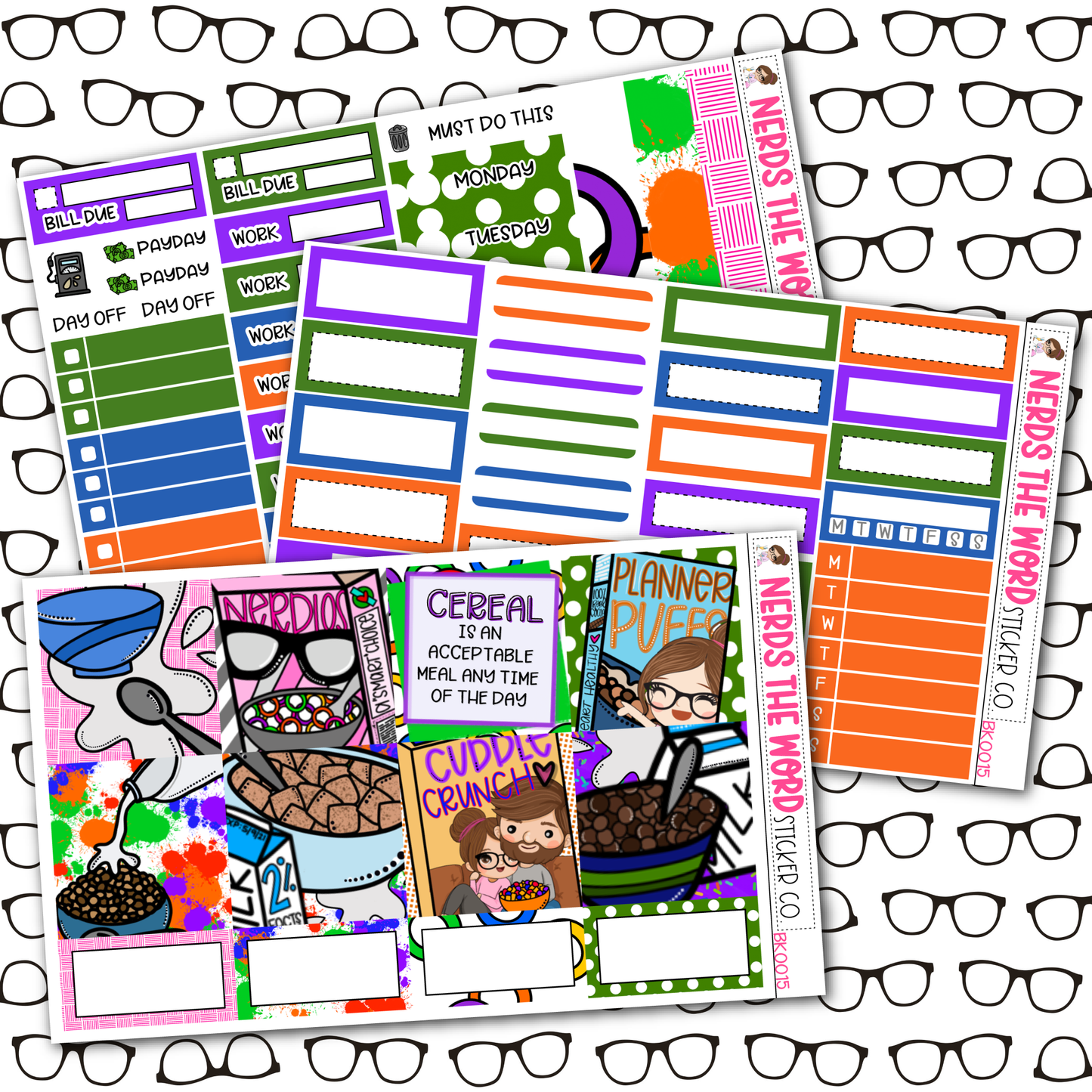 Cereal Weekly Planner Kit
