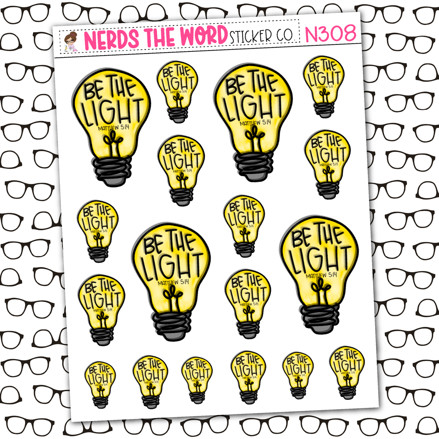 Be The Light Sticker Sheet