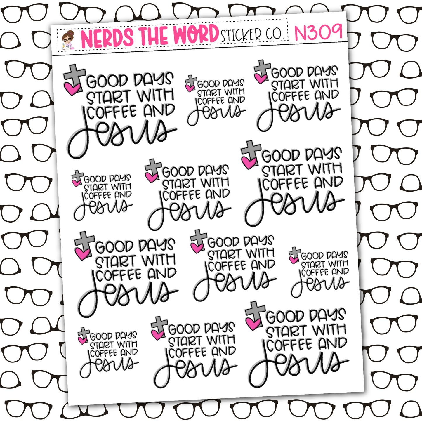 Coffee & Jesus Sticker Sheet
