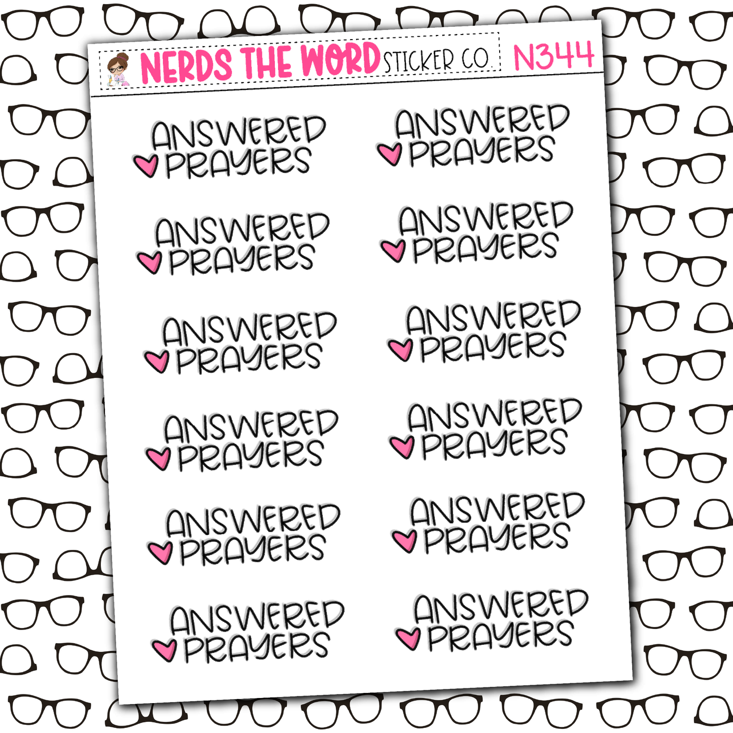 Answered Prayers Sticker Sheet