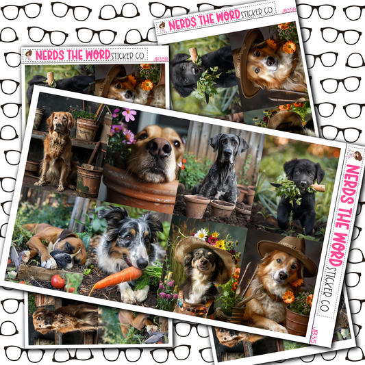 Dog Gardening Planner Stickers Just Boxes