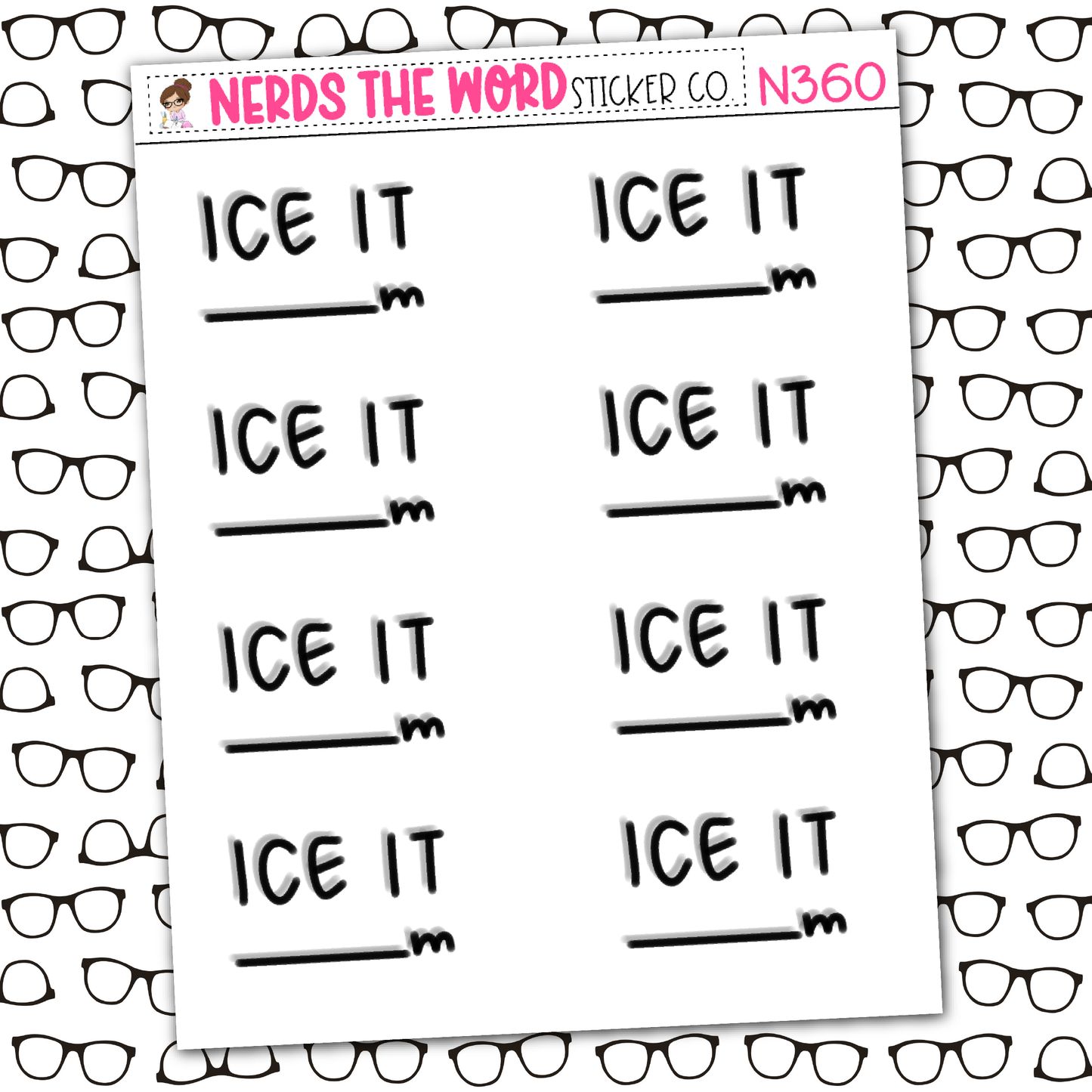Ice It Sticker Sheet