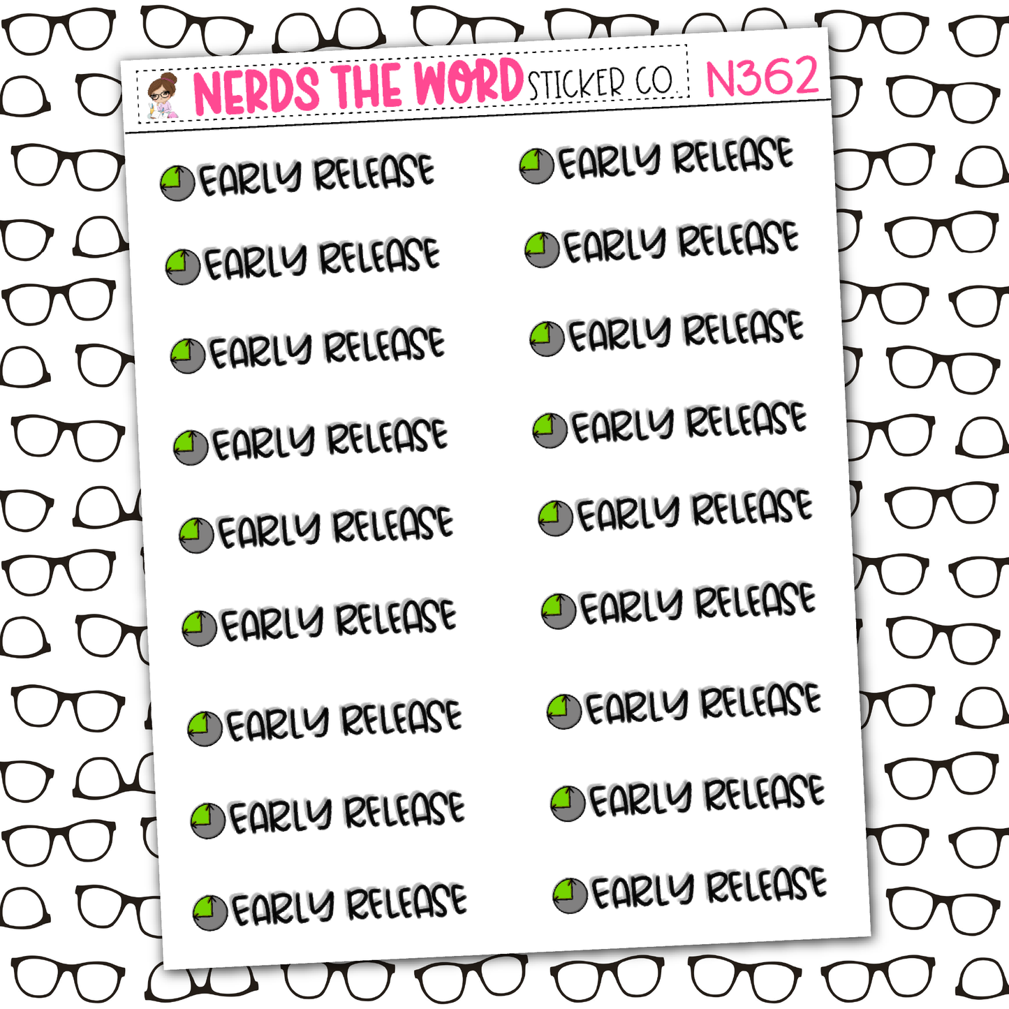 Early Release Sticker Sheet