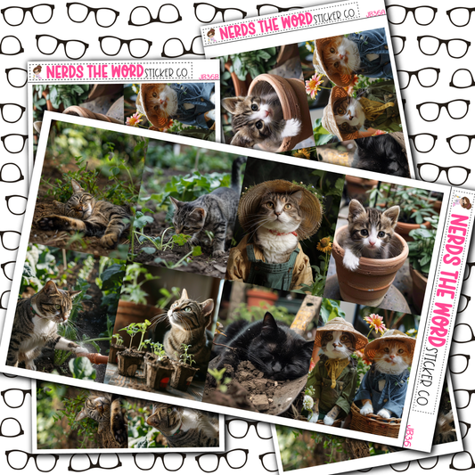 Cat Gardening Planner Stickers Just Boxes