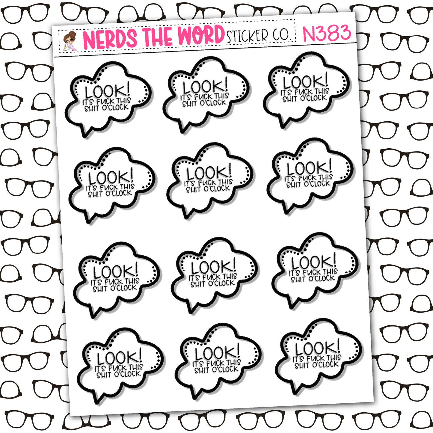 Look! Fuck This Shit Sticker Sheet