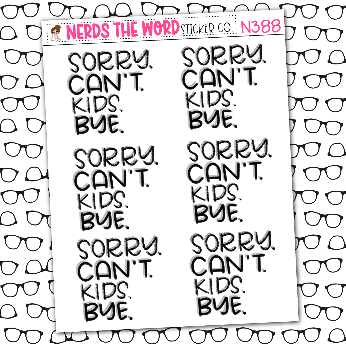 Kids Sticker Sheet