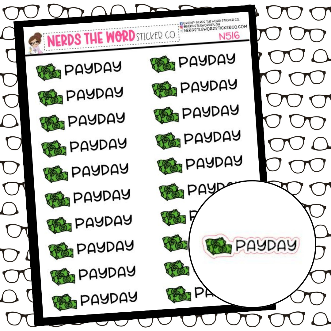 Payday Sticker Sheet