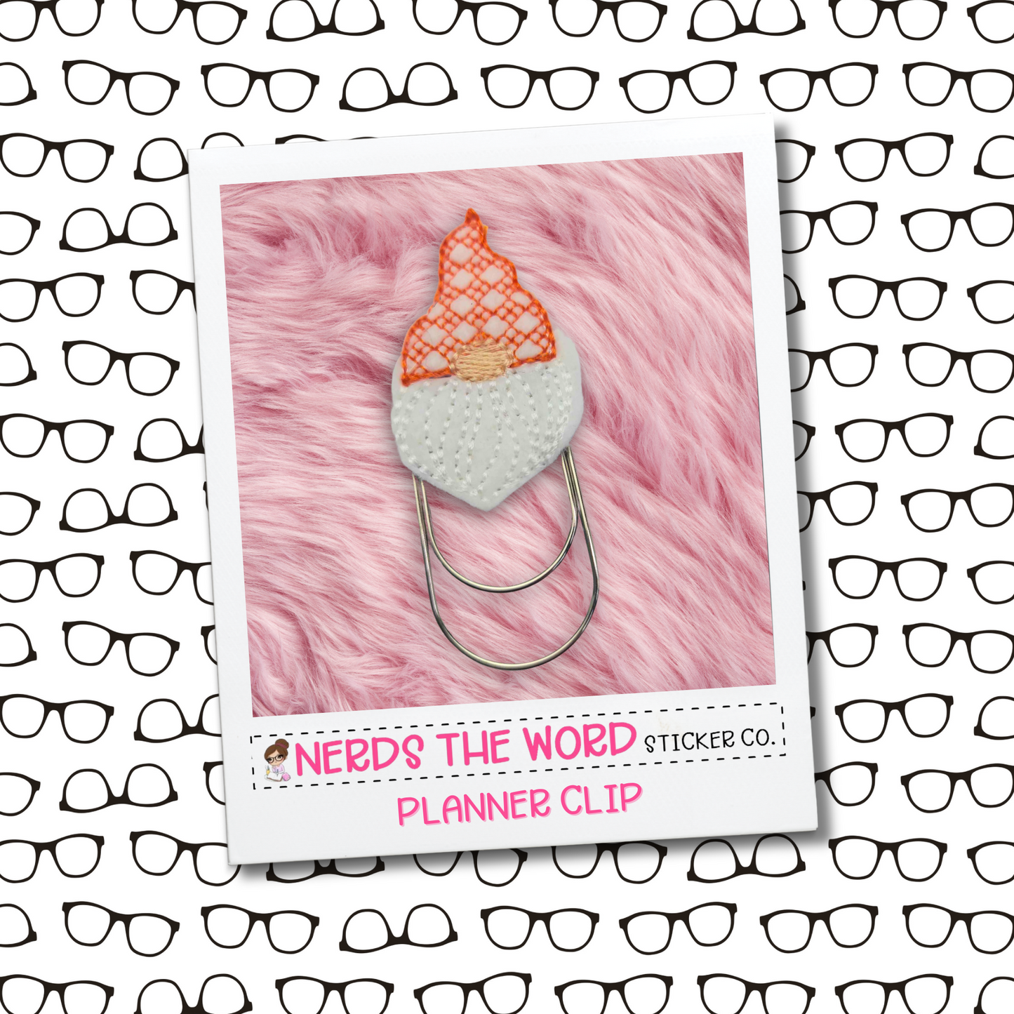 Orange Hat Gnome Planner Paper Clip