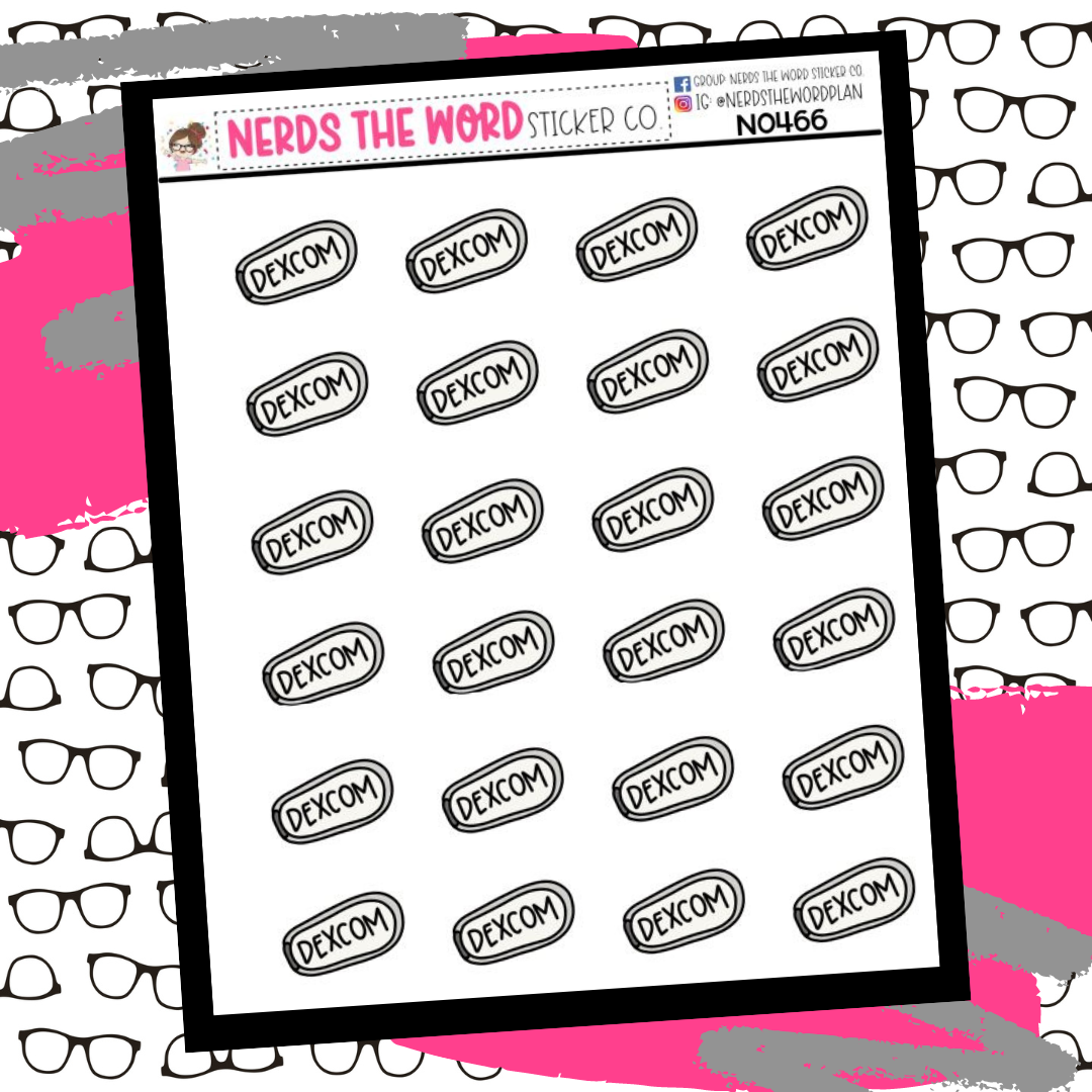 Dexcom Icon Sticker Sheet (Blood Sugar)