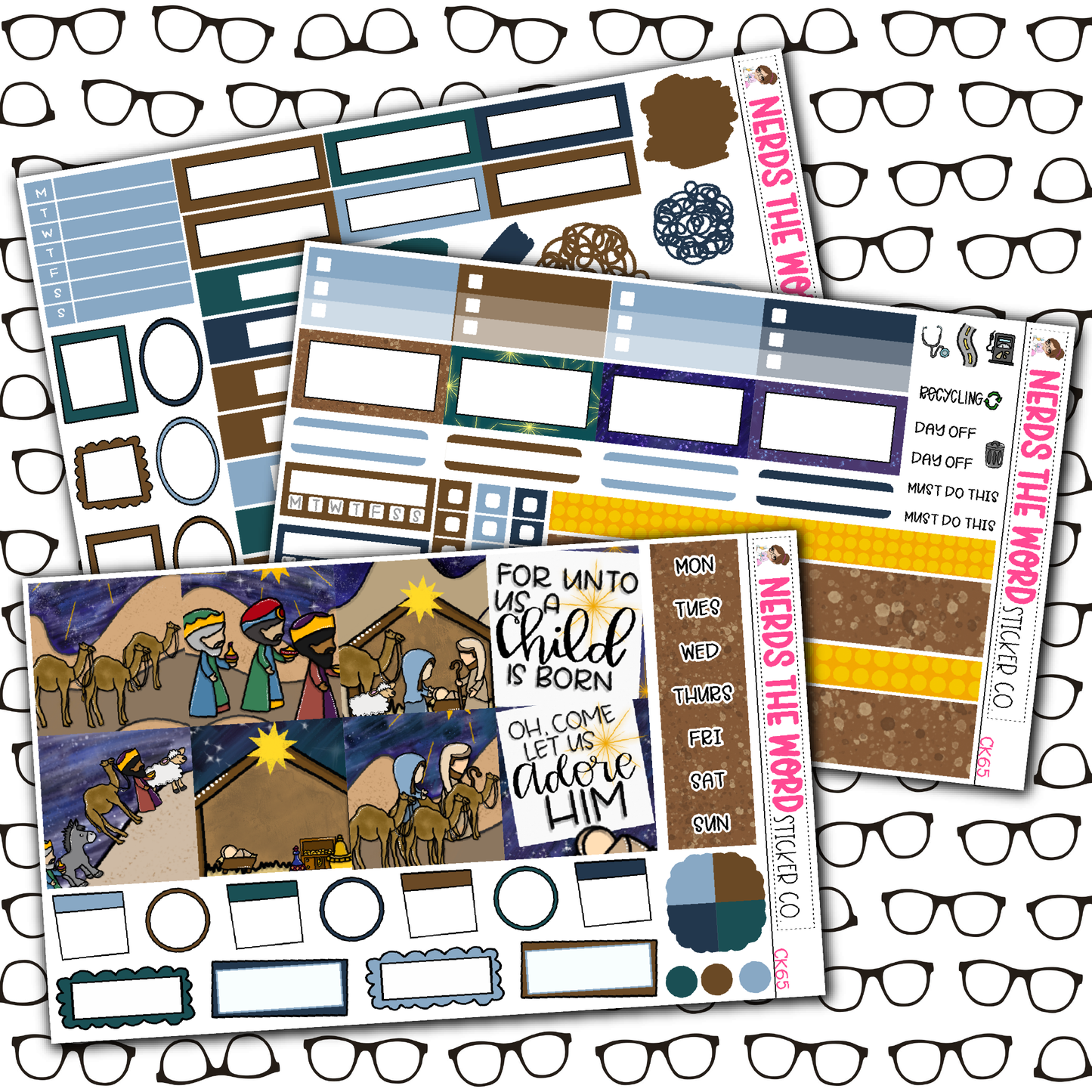 Nativity Monthly, Weekly and or Journaling Sticker Kit