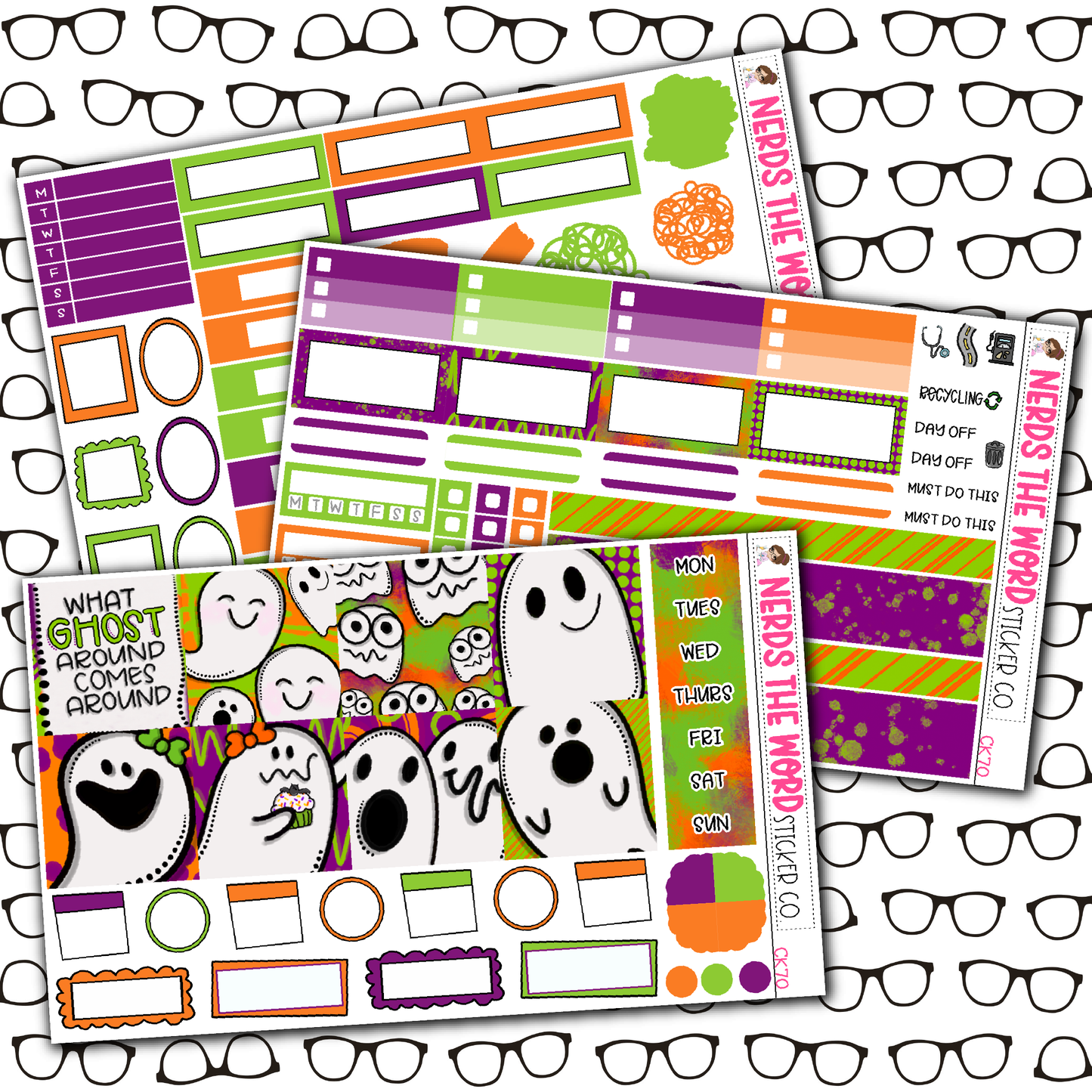 Hey Boo! Monthly, Weekly and or Journaling Sticker Kit