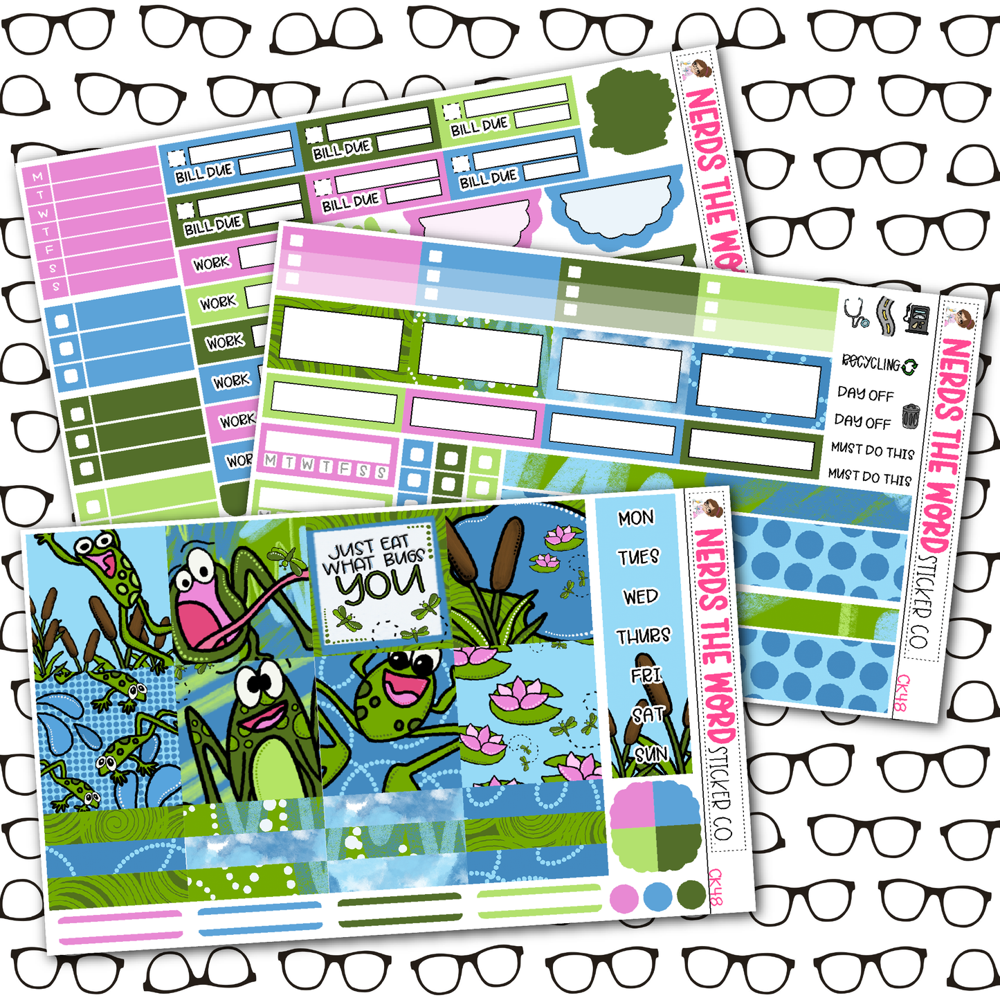 Eat What Bugs You Weekly Planner Kit