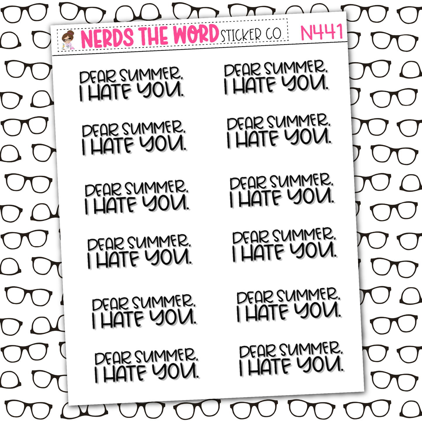 Dear Summer Sticker Sheet