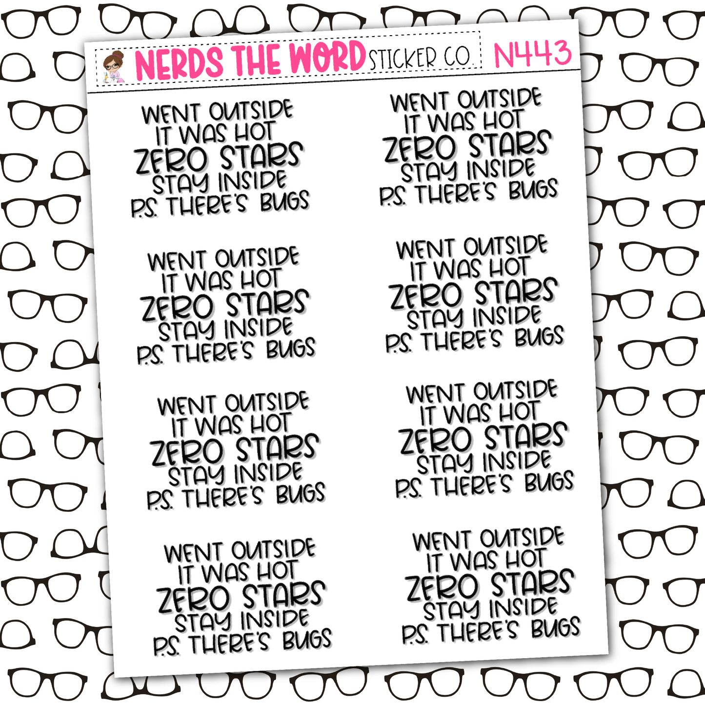 Summer Zero Stars Sticker Sheet