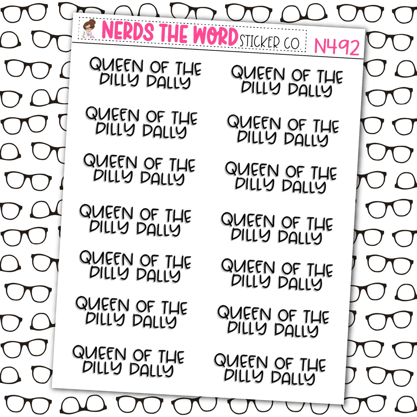 Dilly Dally Sticker Sheet