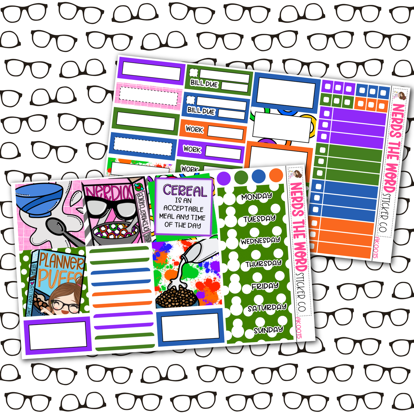 Cereal Weekly Planner Kit