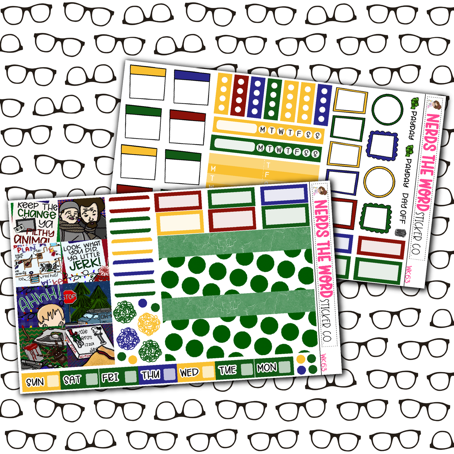 KEVIN! Monthly, Weekly and or Journaling Sticker Kit