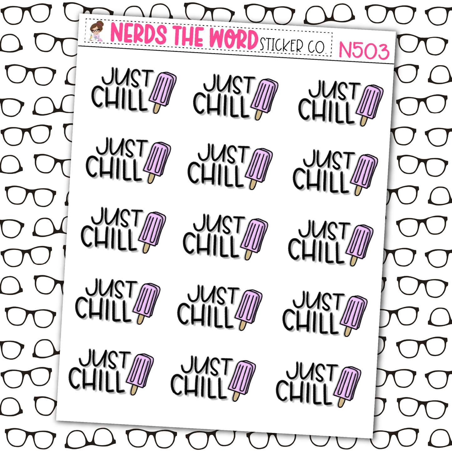Just Chill Sticker Sheet