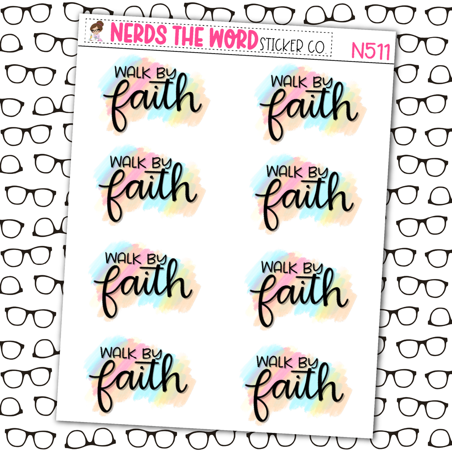 Walk By Faith Sticker Sheet