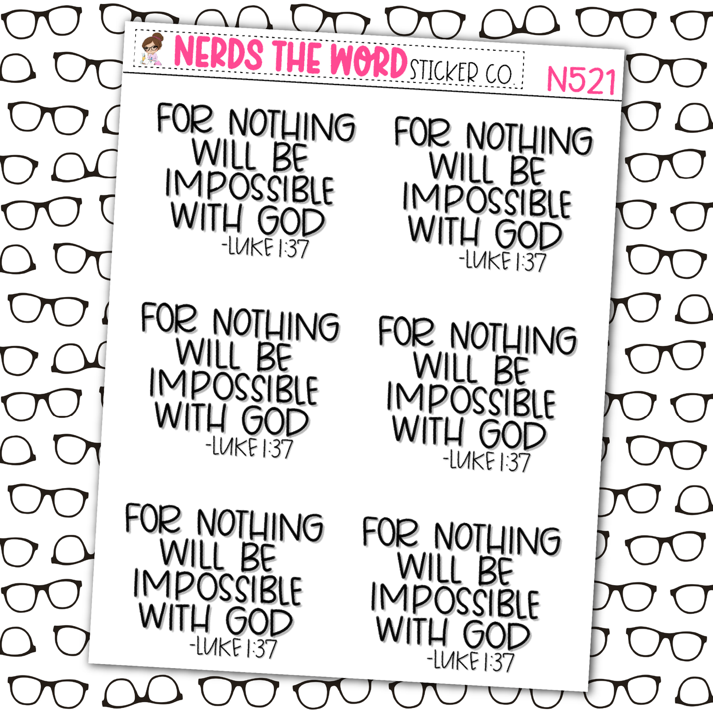 Impossible Sticker Sheet