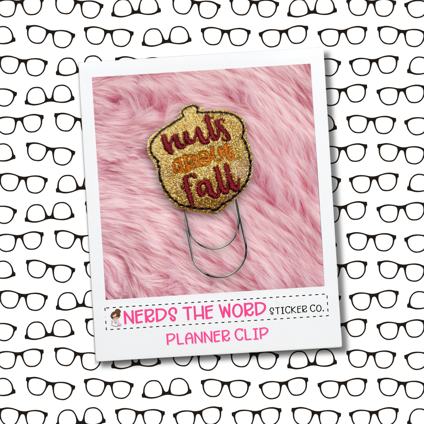 Nuts About Fall Planner Paper Clip