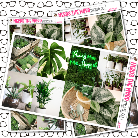 Plants Make Me Happy Planner Stickers Just Boxes