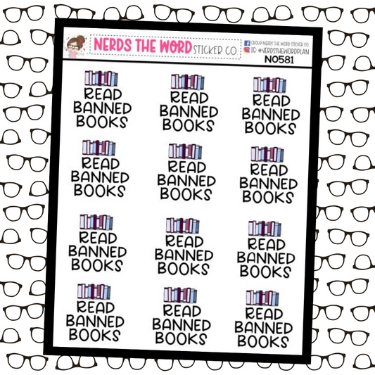 Read Banned Books Planner Stickers