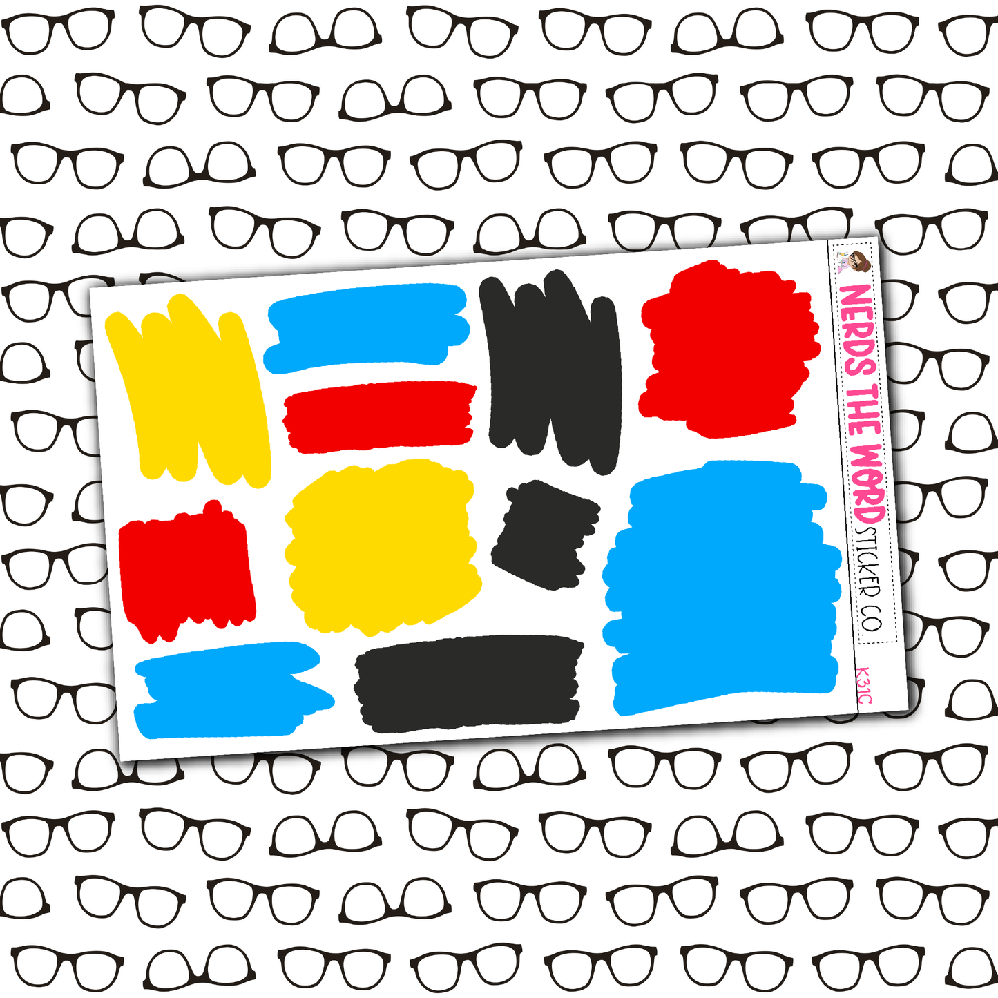 Faces Monthly, Weekly and or Journaling Sticker Kit