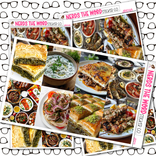 Greek Food Planner Stickers Just Boxes