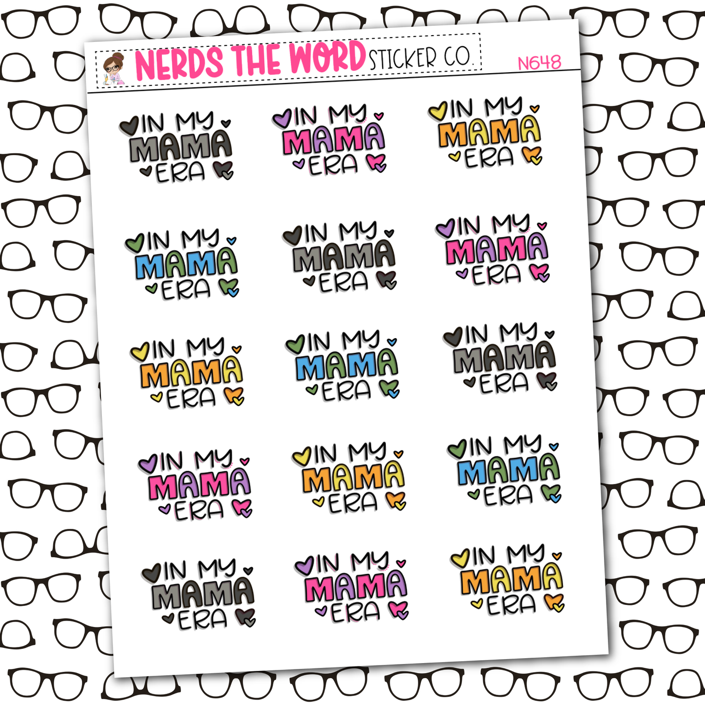 In My Mama Era Sticker Sheet