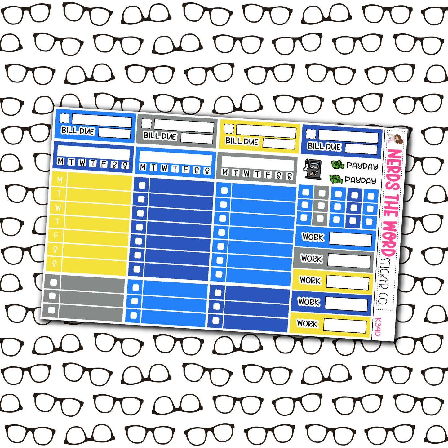 BB House Monthly, Weekly and or Journaling Sticker Kit