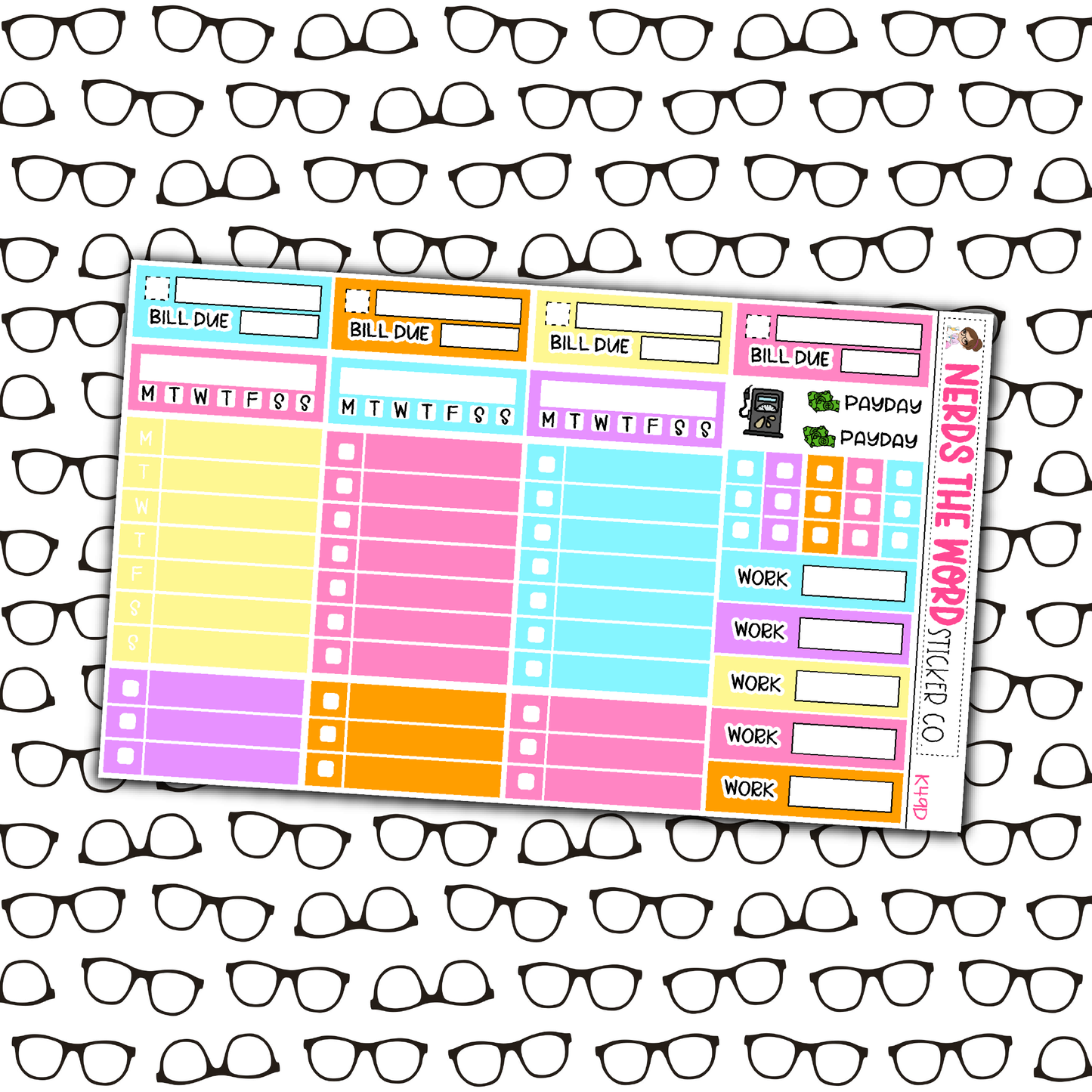 Chill Out Monthly, Weekly and or Journaling Sticker Kit