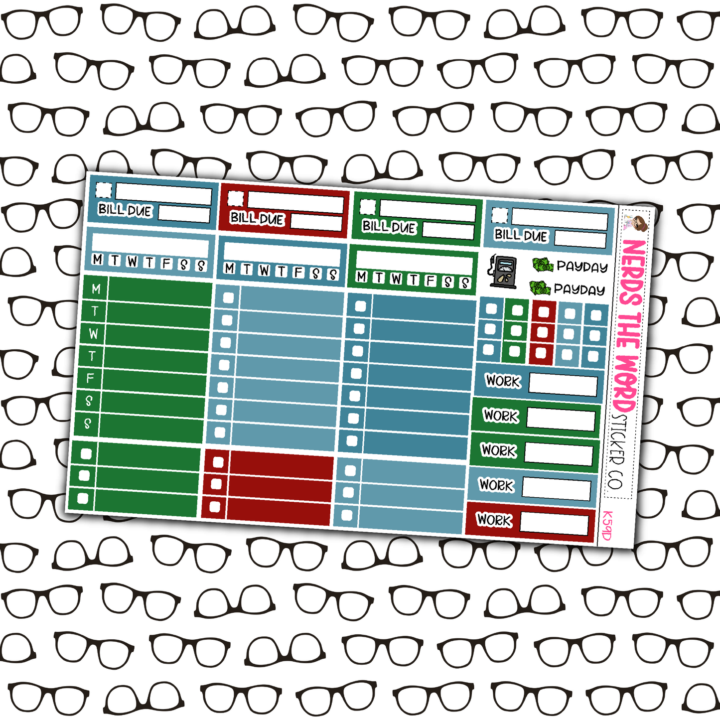 Christmas Village Monthly, Weekly and or Journaling Sticker Kit