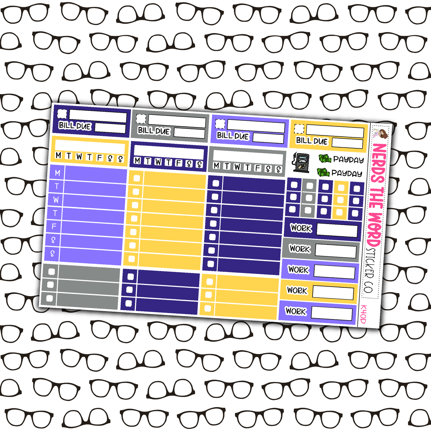 Jonas Monthly, Weekly and or Journaling Sticker Kit