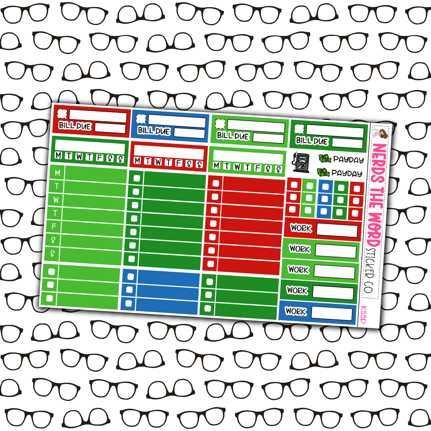Classic Christmas Monthly, Weekly and or Journaling Sticker Kit