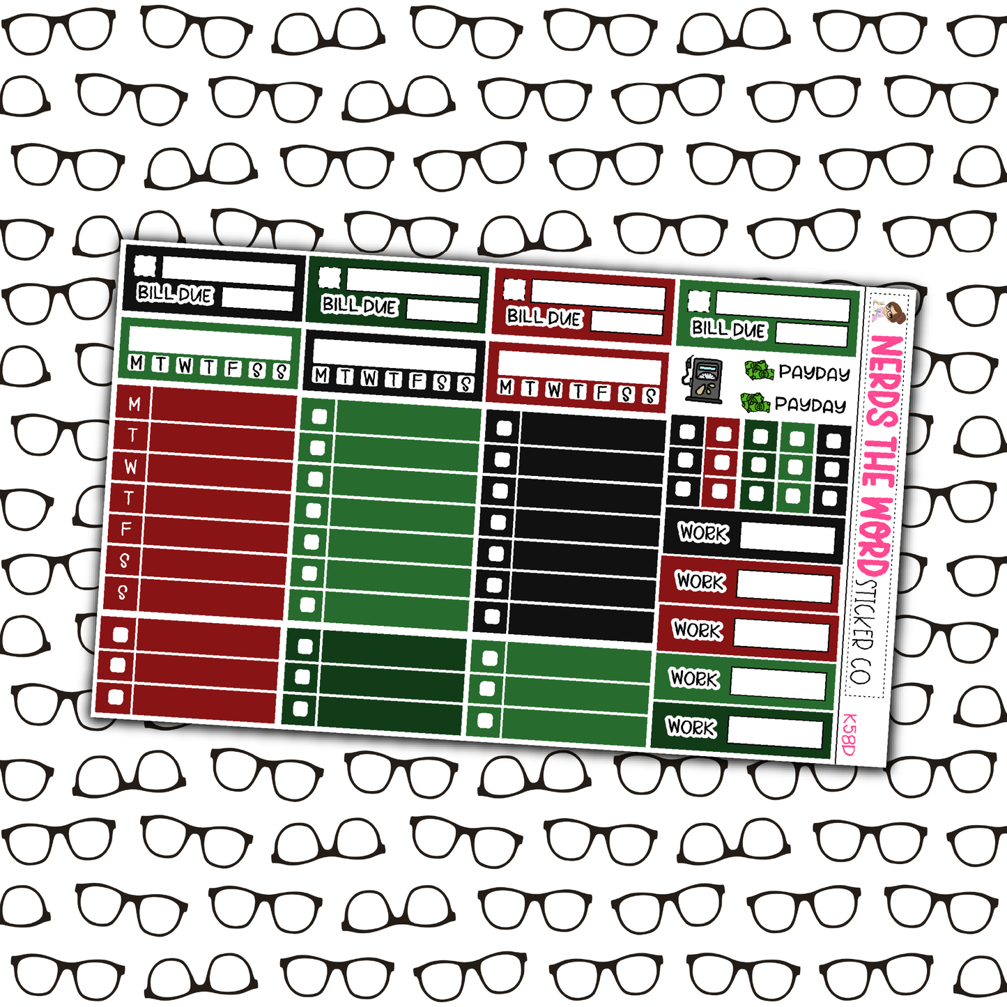 O Christmas Tree Monthly, Weekly and or Journaling Sticker Kit