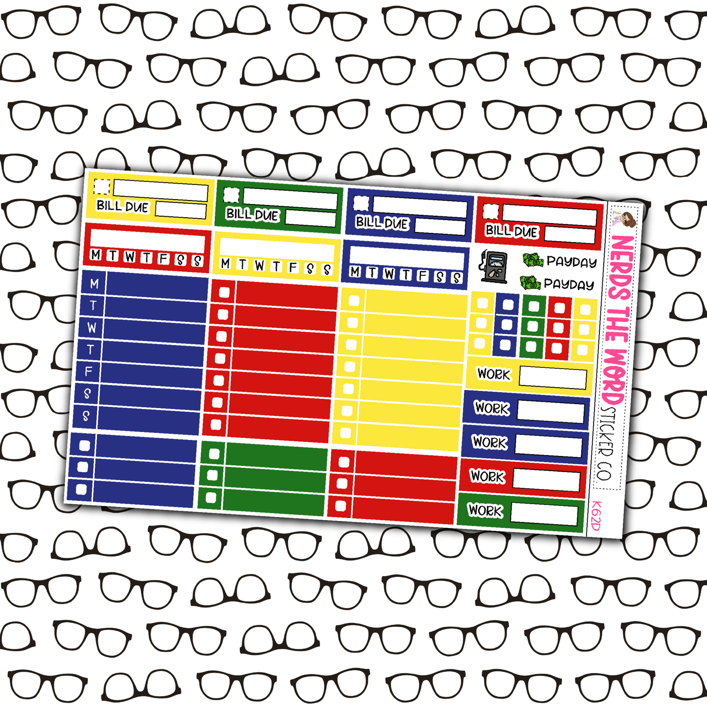 Dog Christmas Monthly, Weekly and or Journaling Sticker Kit