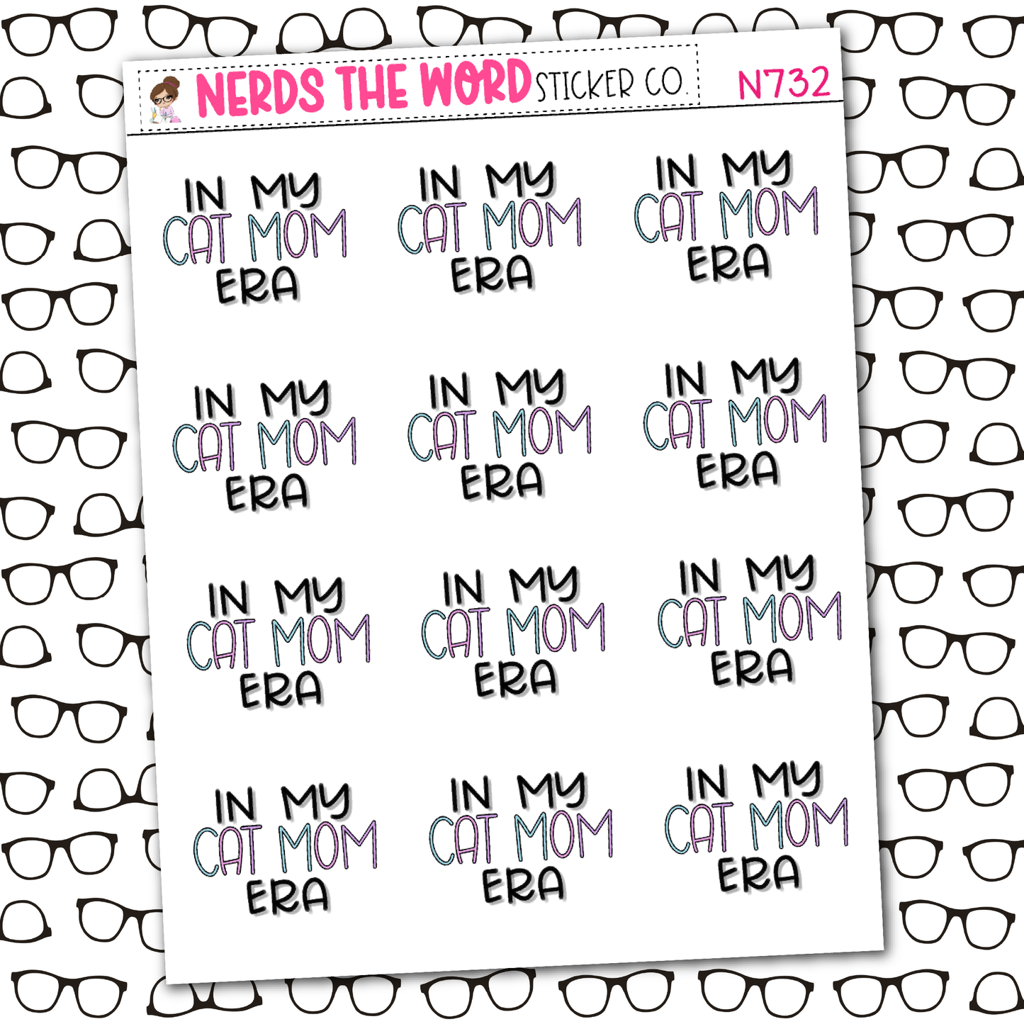 In My Cat Mom Era Sticker Sheet
